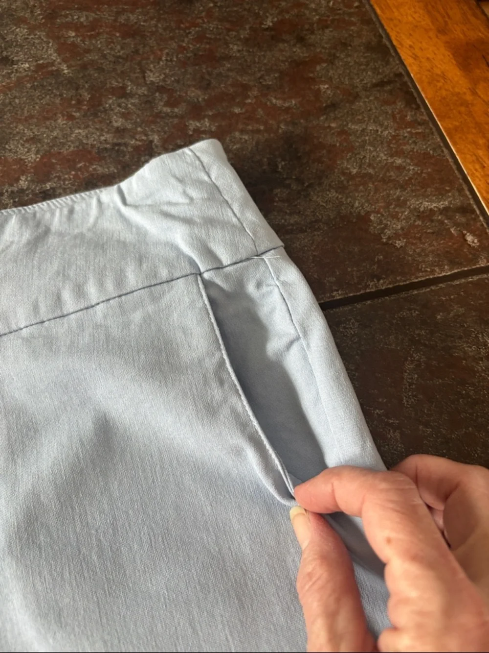 Zac & Rachel Petite Pale Blue Skirt/ Skort - Picture 3 of 7